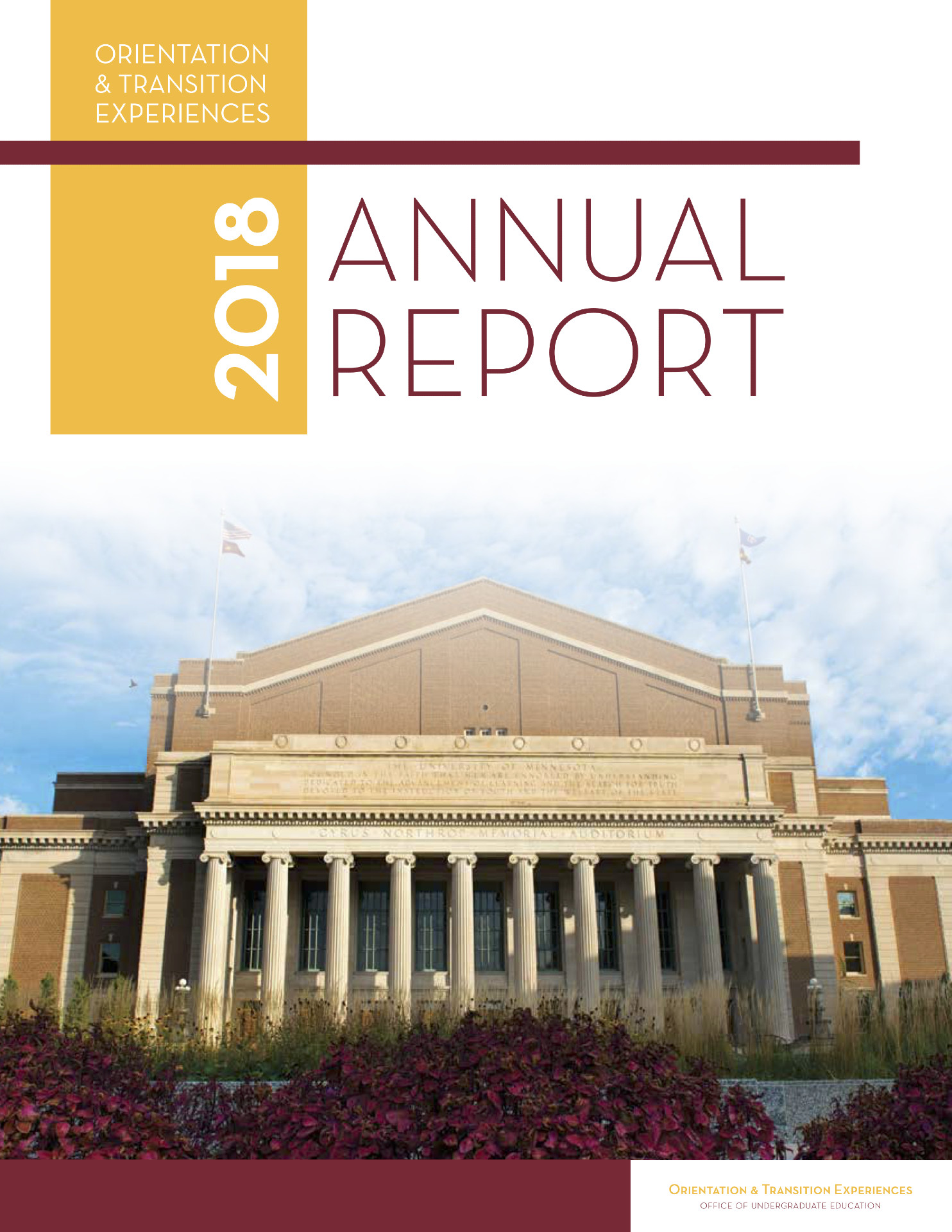 Screenshot of the 2018 Annual Report cover