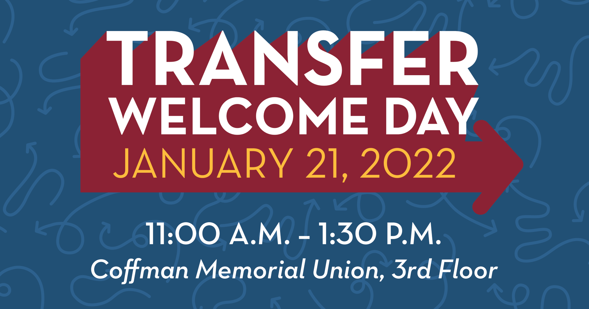Flyer for Transfer Welcome Day 2022